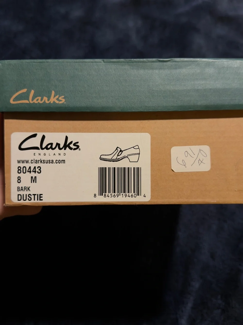 Clarks Brown Leather Slip-On Ankle Booties